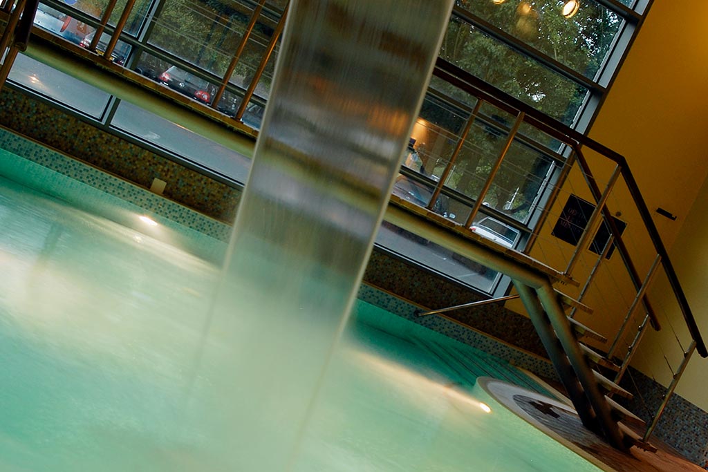 Waterfall at Apollo Hotel swimming pool