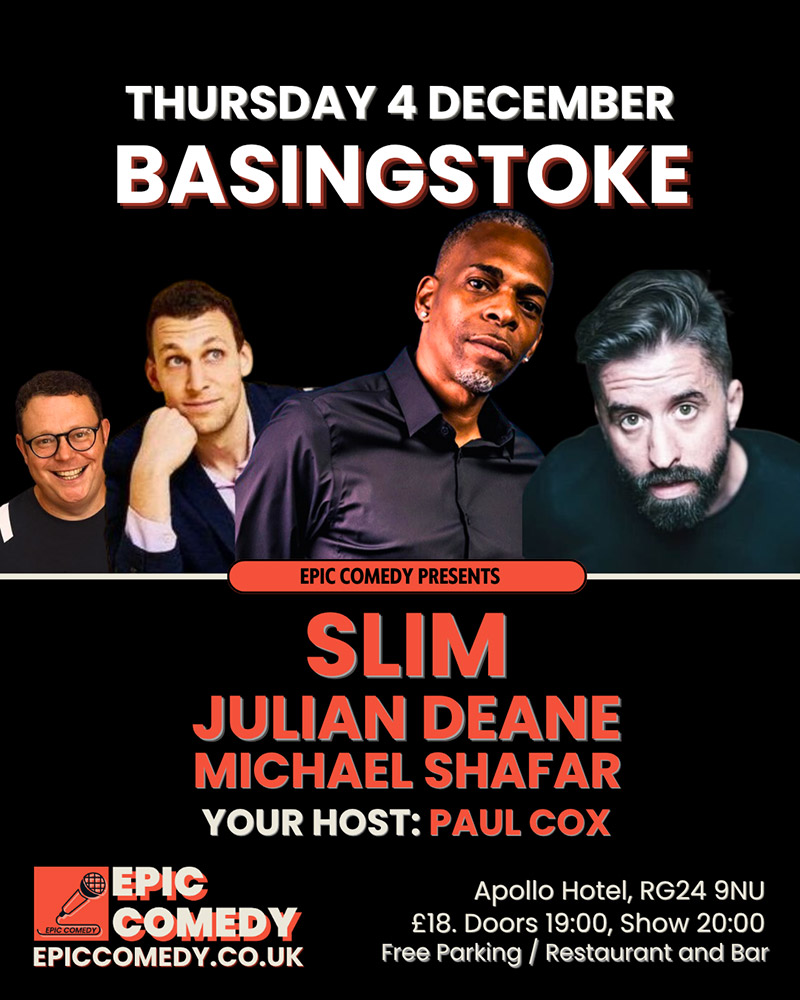 Epic Comedy NIght in Basingstoke December 2025